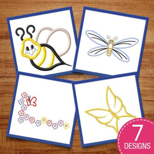 Picture of Cute As A Bug Embroidery Design Pack