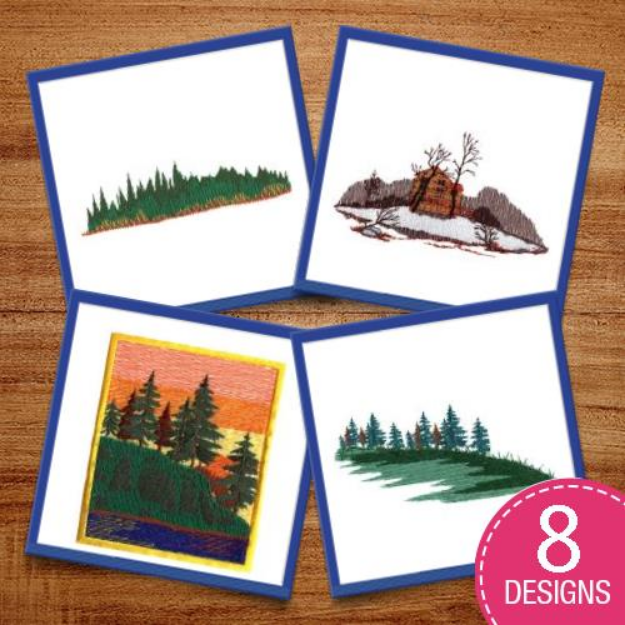 Picture of Landscapes Scenes Embroidery Design Pack