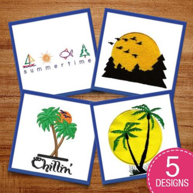 Picture of Take Me To The Beach Embroidery Design Pack