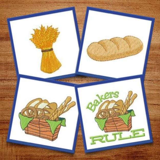 Picture of Breads & Grains Embroidery Design Pack