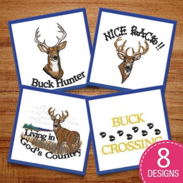 Picture of A Hunting We Will Go Embroidery Design Pack
