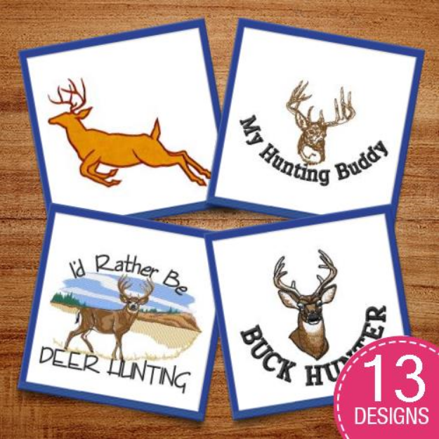 Picture of Rather Be Hunting Embroidery Design Pack