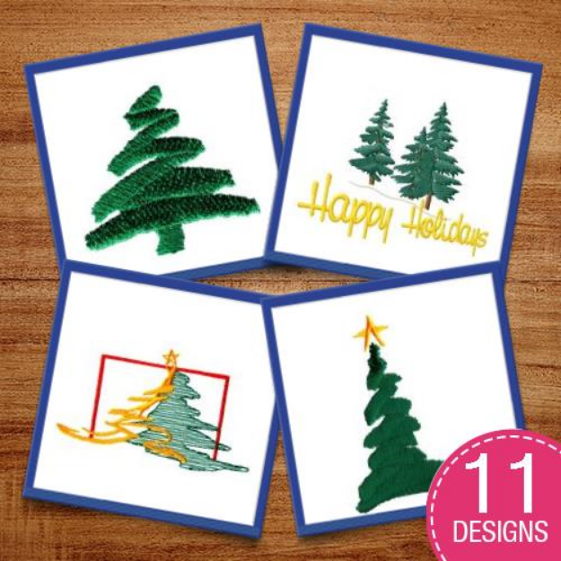 Picture of O Christmas Tree Embroidery Design Pack