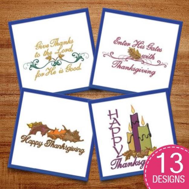 Picture of Give Thanks This Holiday Embroidery Design Pack