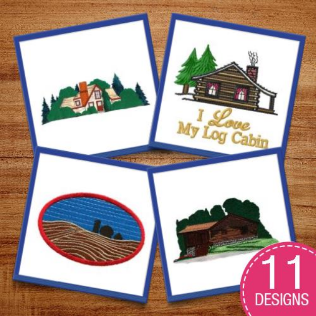 Picture of Building Scenes Embroidery Design Pack