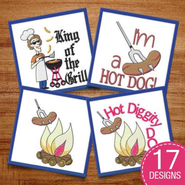 Picture of Cookin Captions Embroidery Design Pack