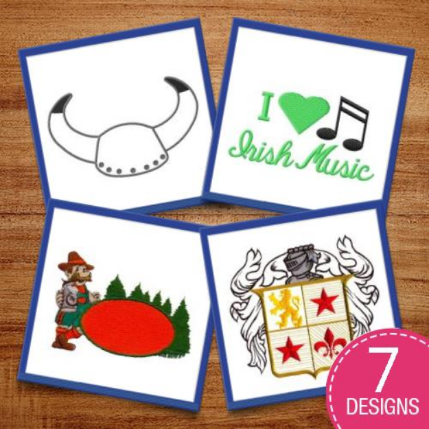 Picture of European Decor Embroidery Design Pack