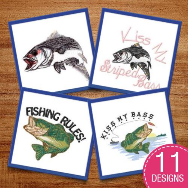 Picture of Freshwater Fishing Embroidery Design Pack