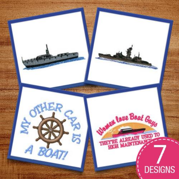 Picture of Time To Drop Anchor Embroidery Design Pack