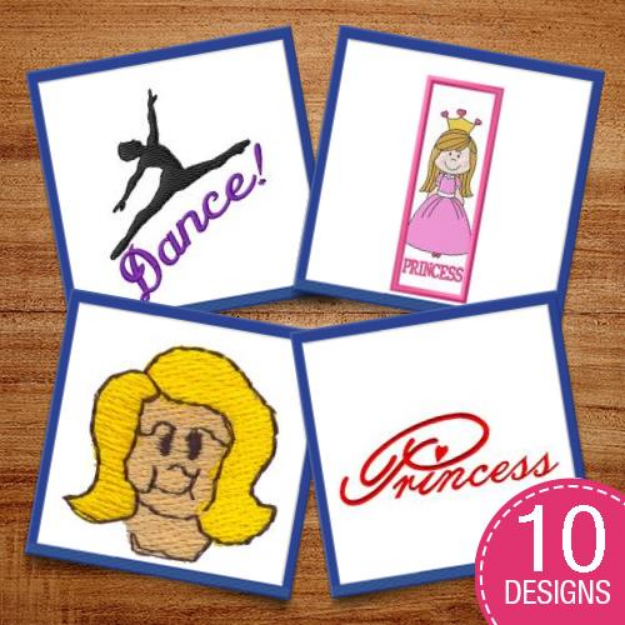Picture of Dreams of Girls Embroidery Design Pack