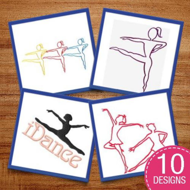 Picture of Get Up And Dance Embroidery Design Pack