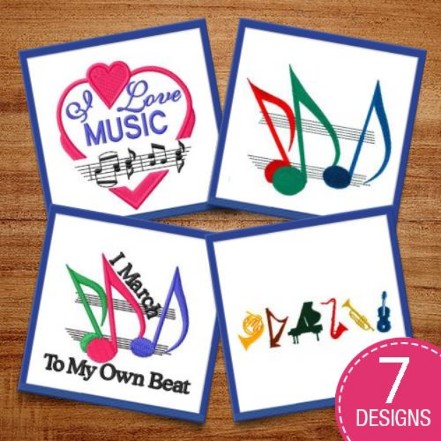 Picture of March To Your Own Beat! Embroidery Design Pack