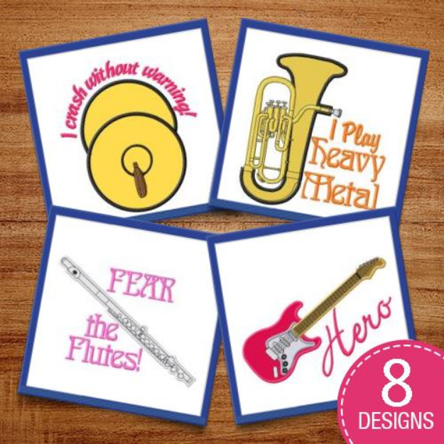 Picture of Infinate Music Embroidery Design Pack