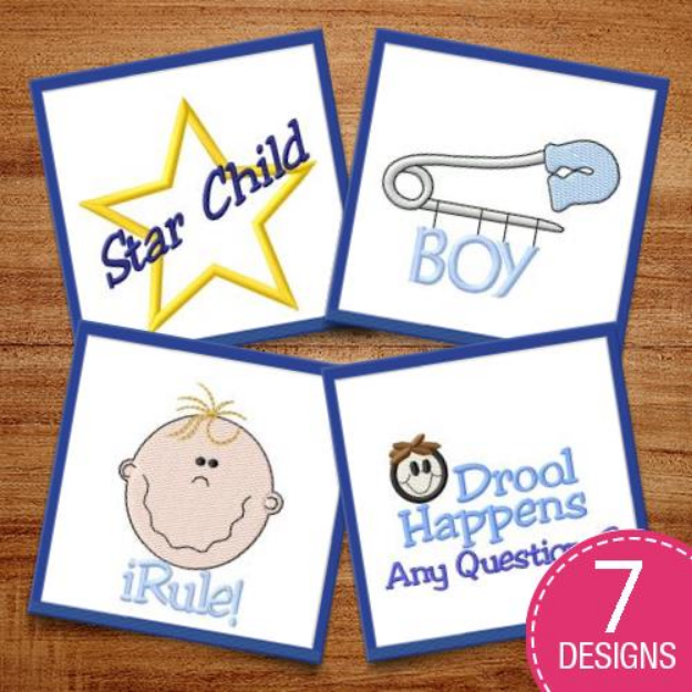 Picture of Baby Boys Embroidery Design Pack