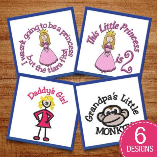 Picture of Daddys Girl Embroidery Design Pack