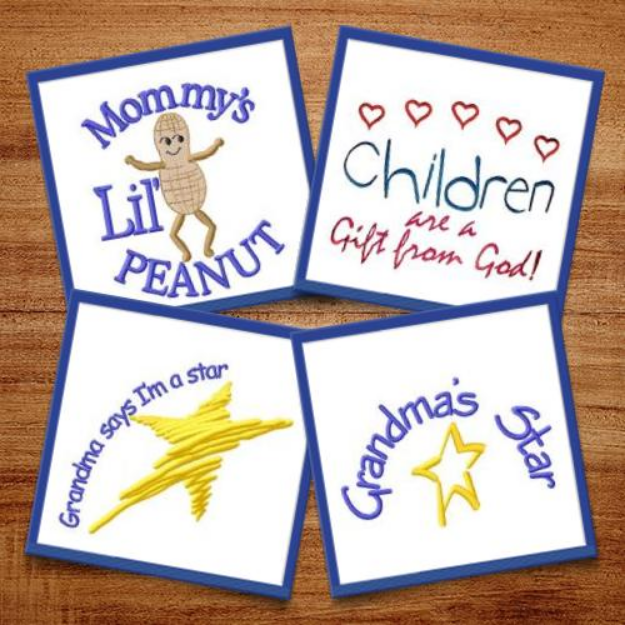 Picture of Mommys Little Peanut Embroidery Design Pack