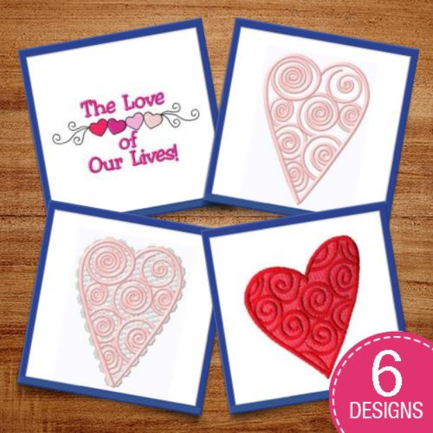 Picture of Valentine Love Embroidery Design Pack