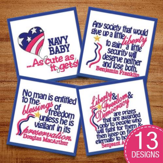 Picture of American Spirit Embroidery Design Pack