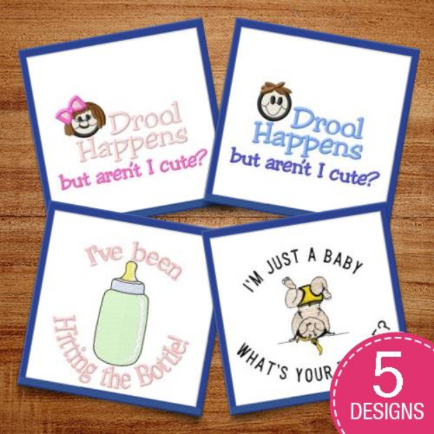 Picture of Silly Babies Embroidery Design Pack