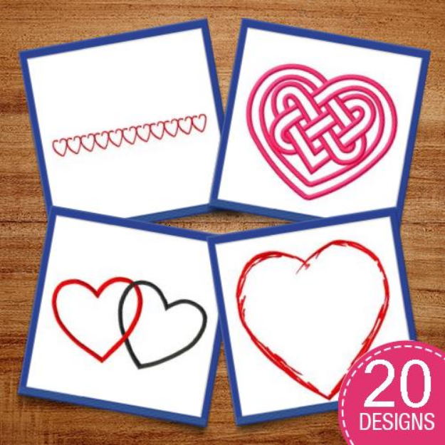 Picture of Heart Of My Heart Embroidery Design Pack