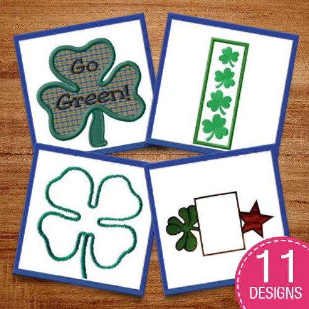 Picture of Go Green! Embroidery Design Pack