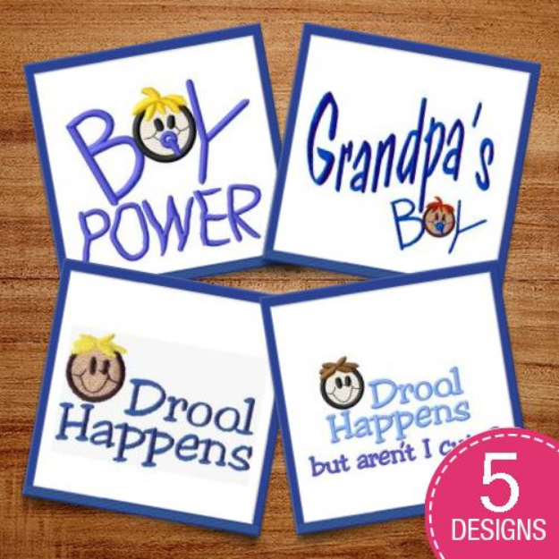 Picture of Boy Power! Embroidery Design Pack