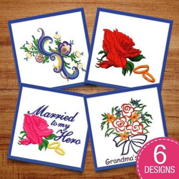 Picture of Flowers Blooming Embroidery Design Pack