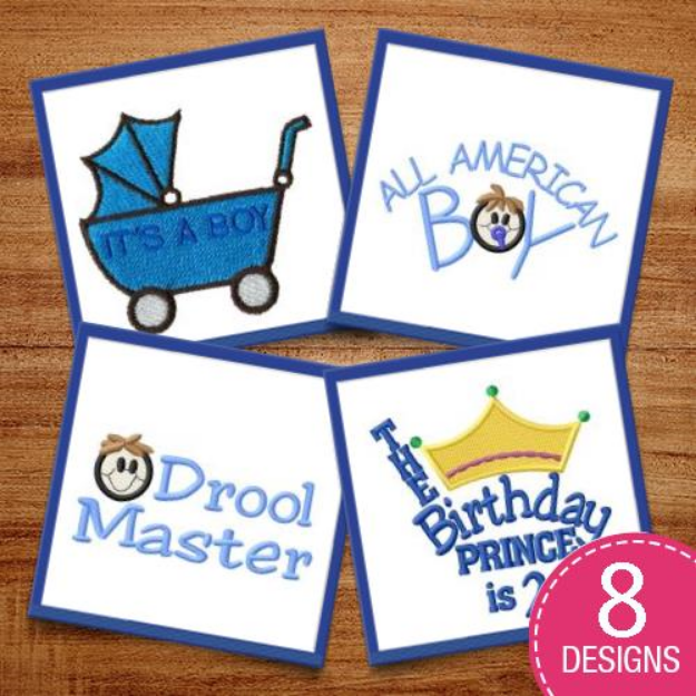 Picture of #1 Baby Boy Embroidery Design Pack