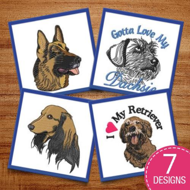 Picture of Love Me, Love My Dogs! Embroidery Design Pack