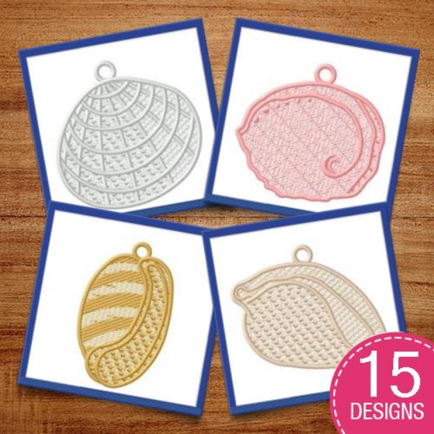 Picture of Nautical FSL Ornaments Embroidery Design Pack