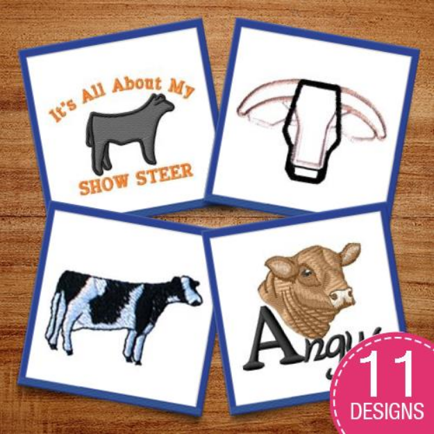 Picture of Animals Around The Farm Embroidery Design Pack