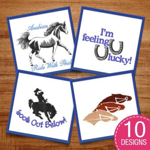 Picture of Live, Love, Ride! Embroidery Design Pack