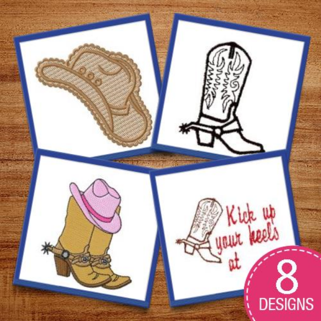 Picture of Kick Up Your Heels! Embroidery Design Pack