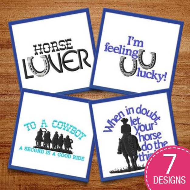 Picture of Let Your Horse Lead Embroidery Design Pack