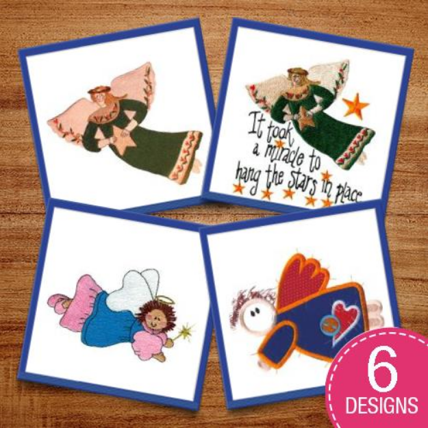 Picture of Angels In Disguise Embroidery Design Pack