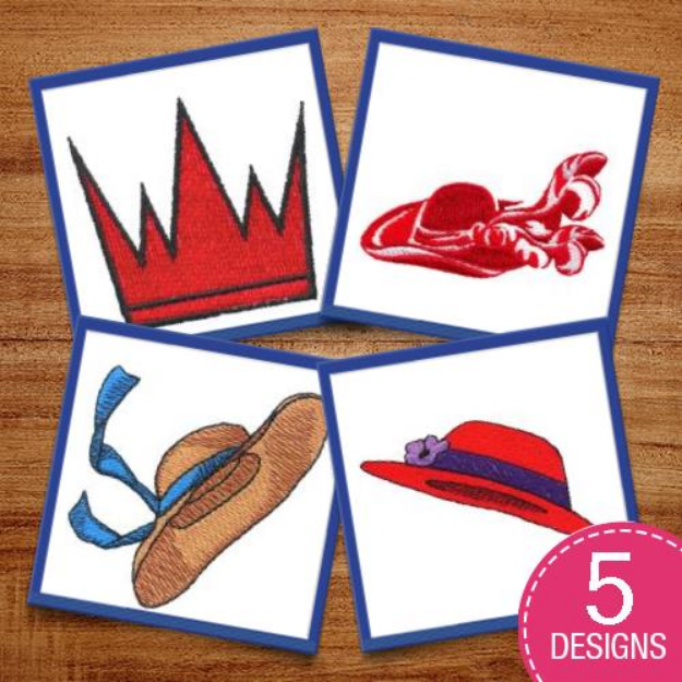 Picture of A Hat For Your Head Embroidery Design Pack