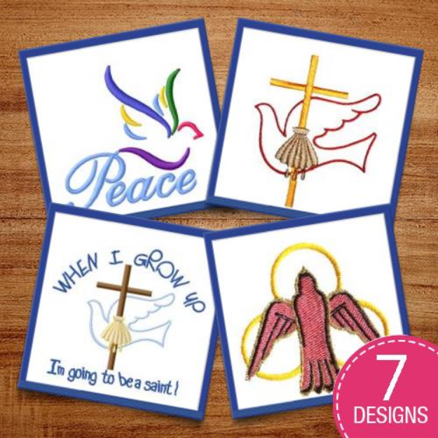 Picture of Religious Birds Embroidery Design Pack