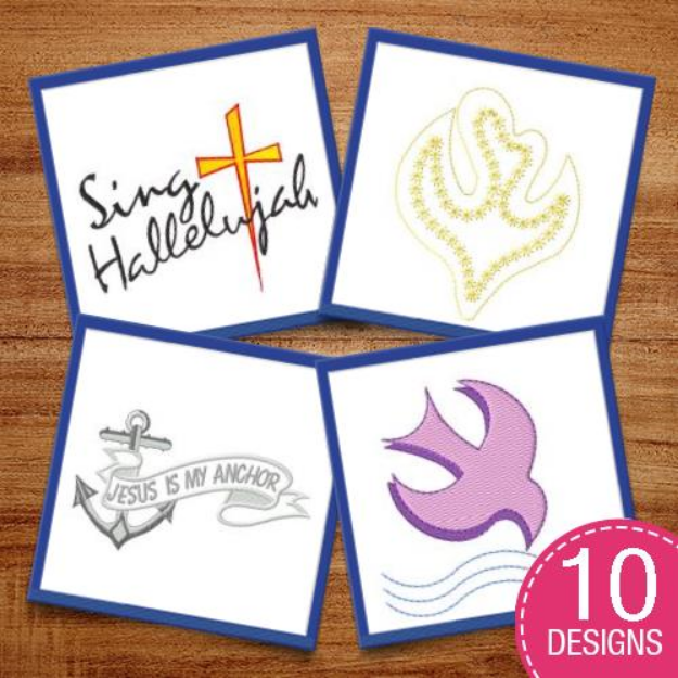 Picture of Sing Hallelujah Embroidery Design Pack