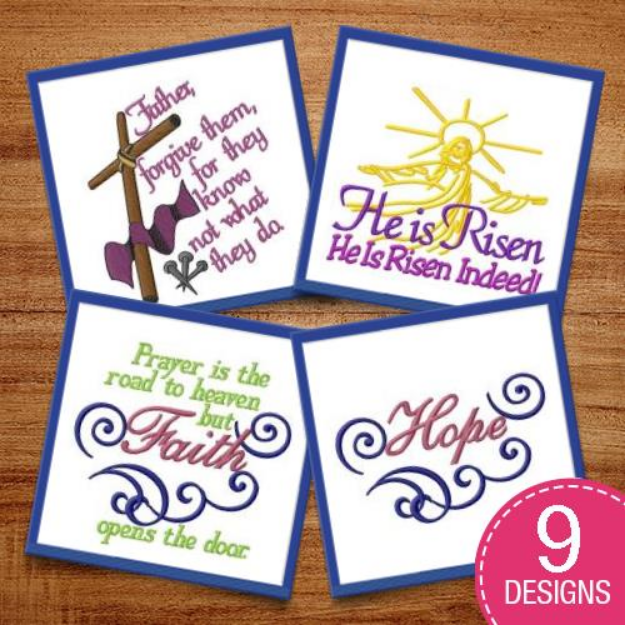 Picture of Christian Captions Embroidery Design Pack