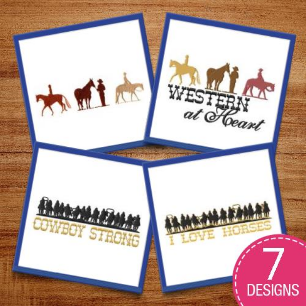 Picture of Western Cowboy! Embroidery Design Pack