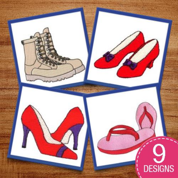 Picture of Shoes For Every Occasion Embroidery Design Pack