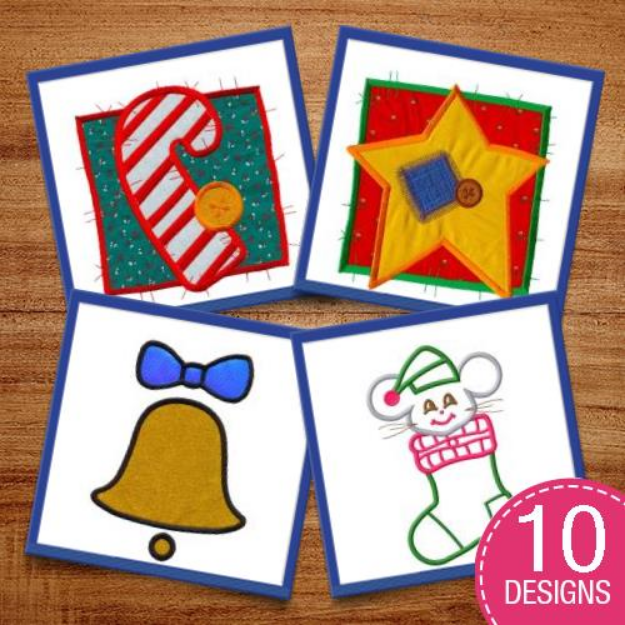 Picture of Holiday Applique Designs Embroidery Design Pack