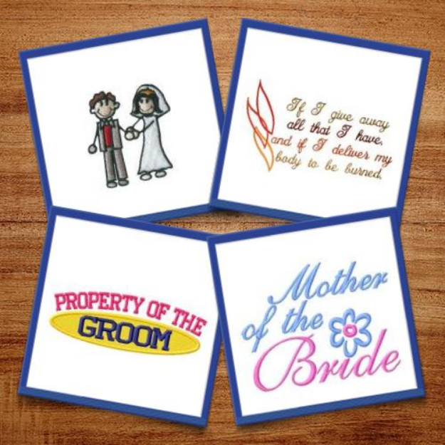 Picture of Wedding Day Devotion Embroidery Design Pack