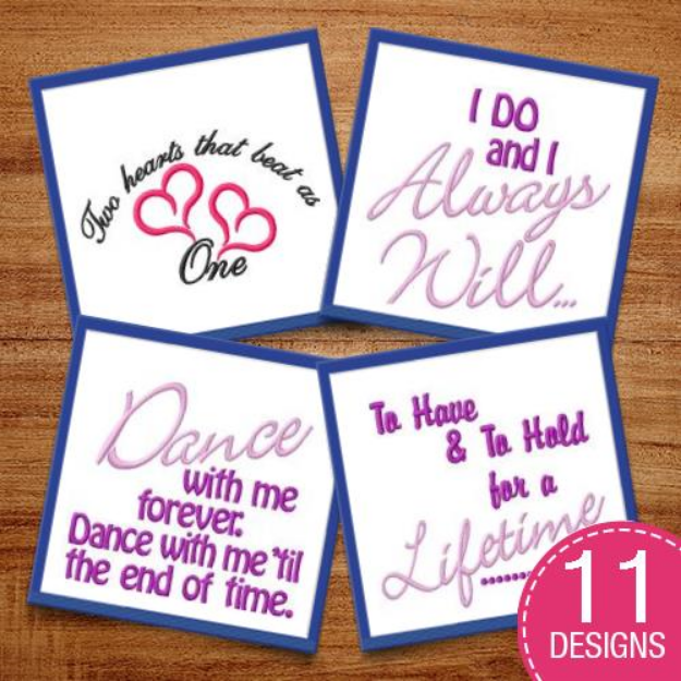 Picture of Happily Ever After Embroidery Design Pack