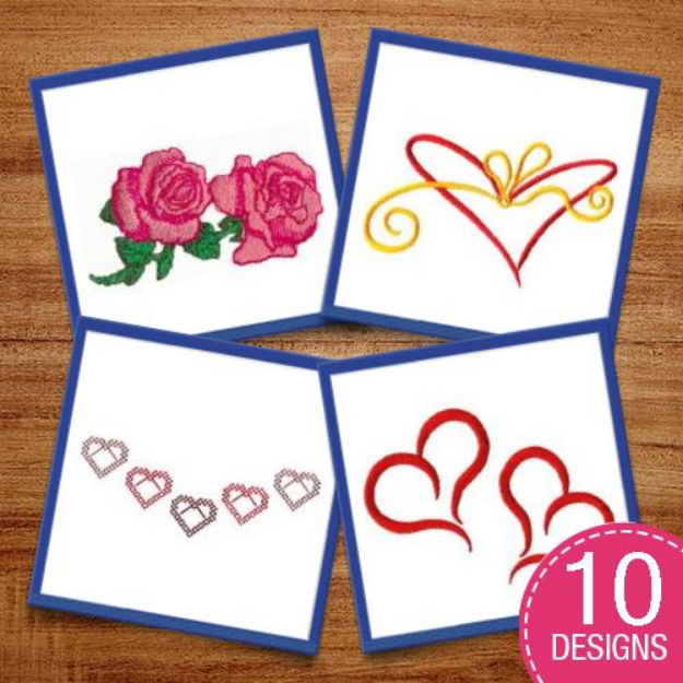 Picture of My Funny Valentines Embroidery Design Pack
