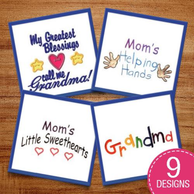 Picture of Grandmas Sweethearts Embroidery Design Pack