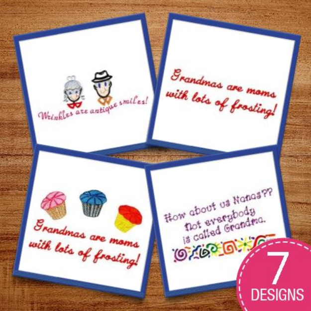 Picture of Grandparents Are Heaven Sent Embroidery Design Pack