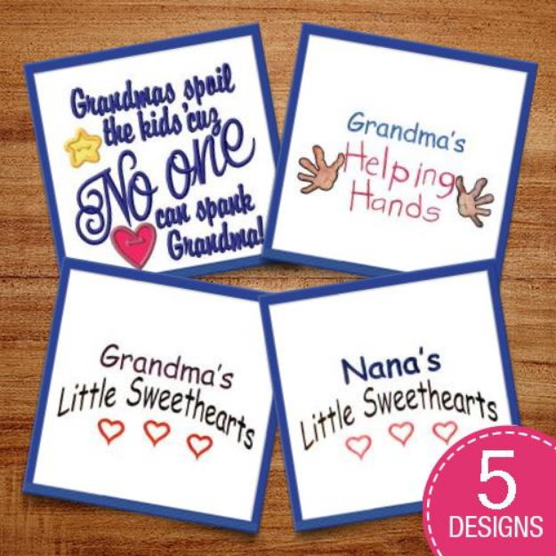 Picture of Grandmas Are Great! Embroidery Design Pack