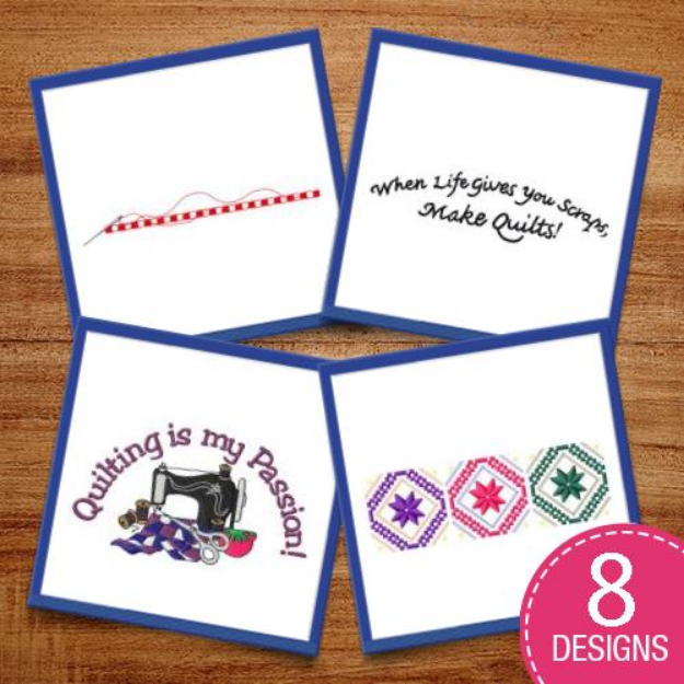 Picture of Quilting Is A Way Of Life Embroidery Design Pack