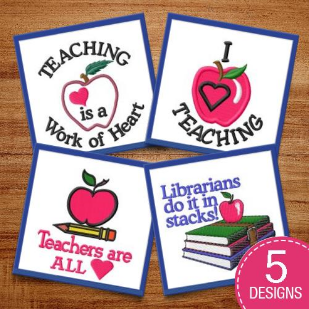 Picture of Teachers & Coaches Embroidery Design Pack